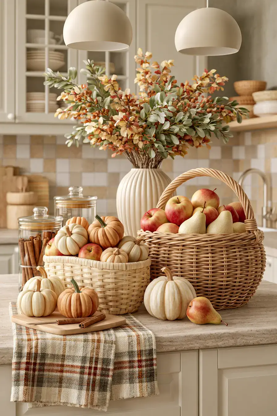 27 Fall Kitchen Island Decor Ideas For Cozy Seasonal Style
