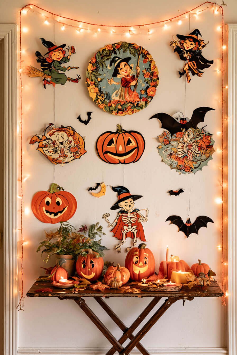 27 Enchanting Vintage Halloween Decorating Ideas