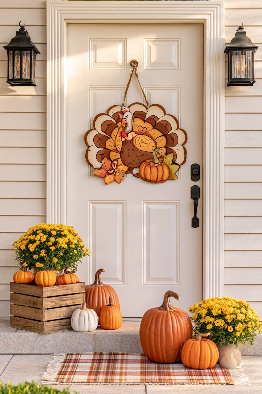 27 Affordable Thanksgiving Door Decorations