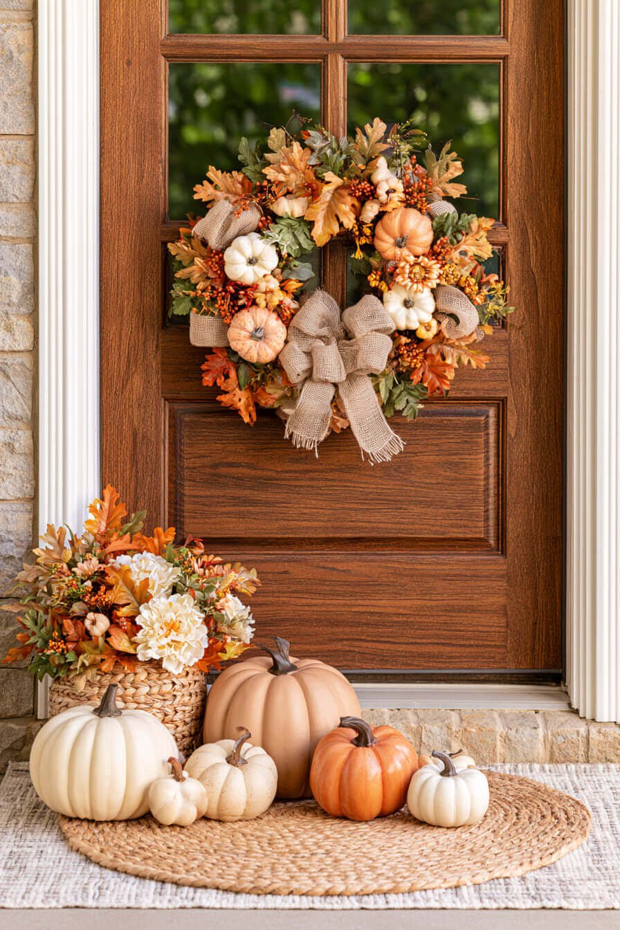 27 Modern Fall Wreaths For Stylish Homes