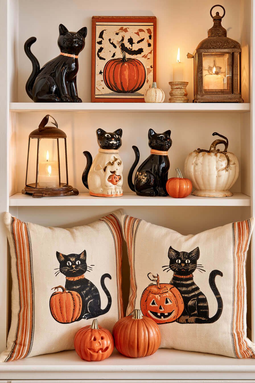 27 Enchanting Vintage Halloween Decorating Ideas