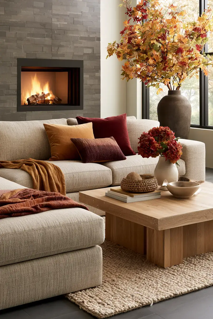 27 Cozy Fall Living Room Ideas For Warm Autumn Style
