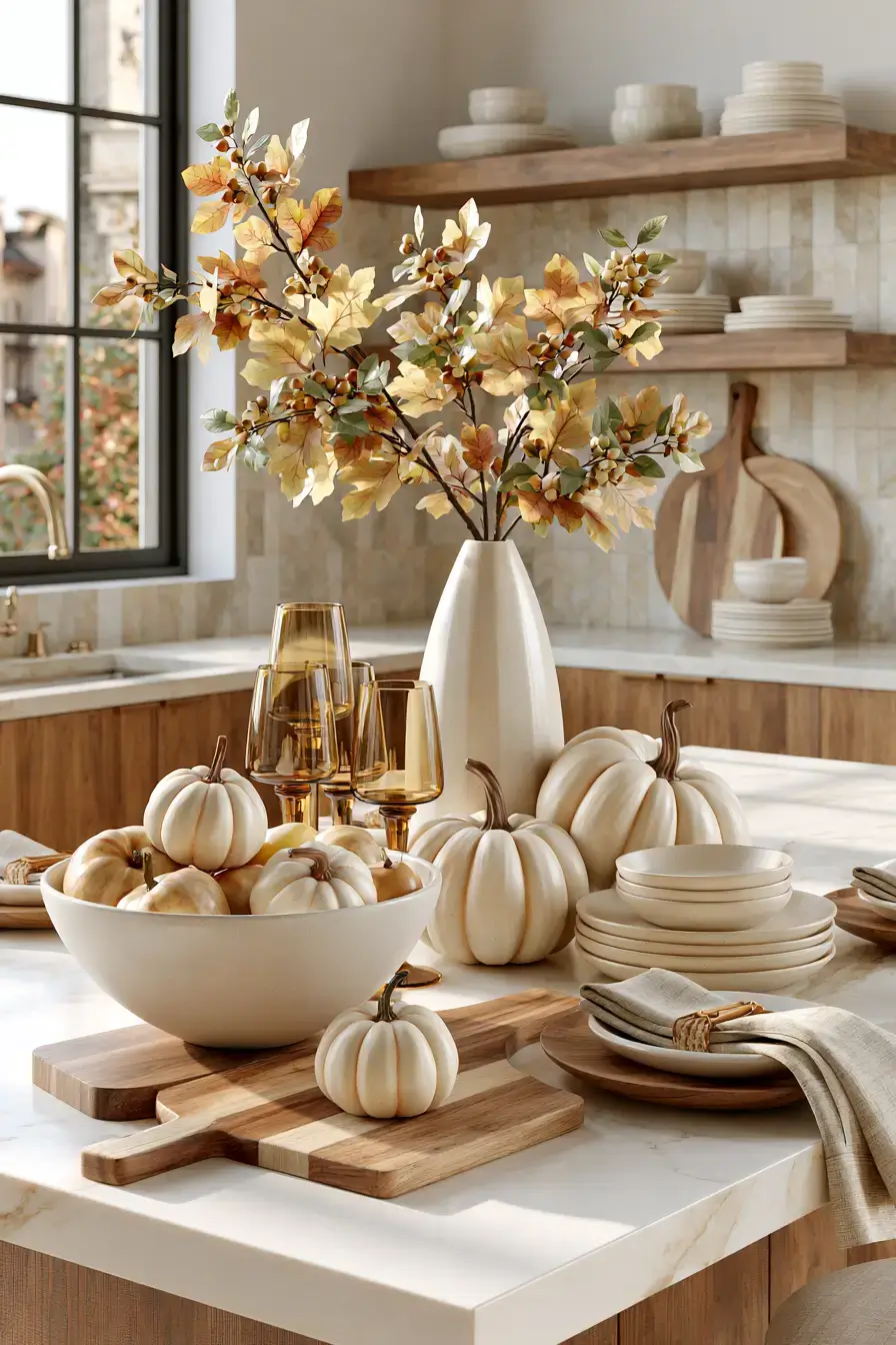 27 Fall Kitchen Island Decor Ideas For Cozy Seasonal Style