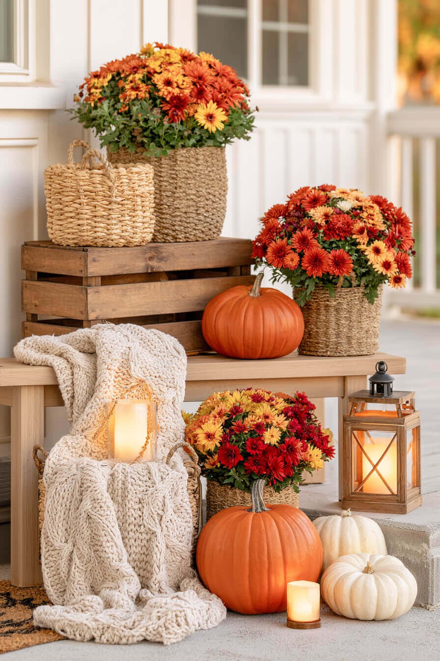 27 Creative Thanksgiving Porch Decor Inspirations