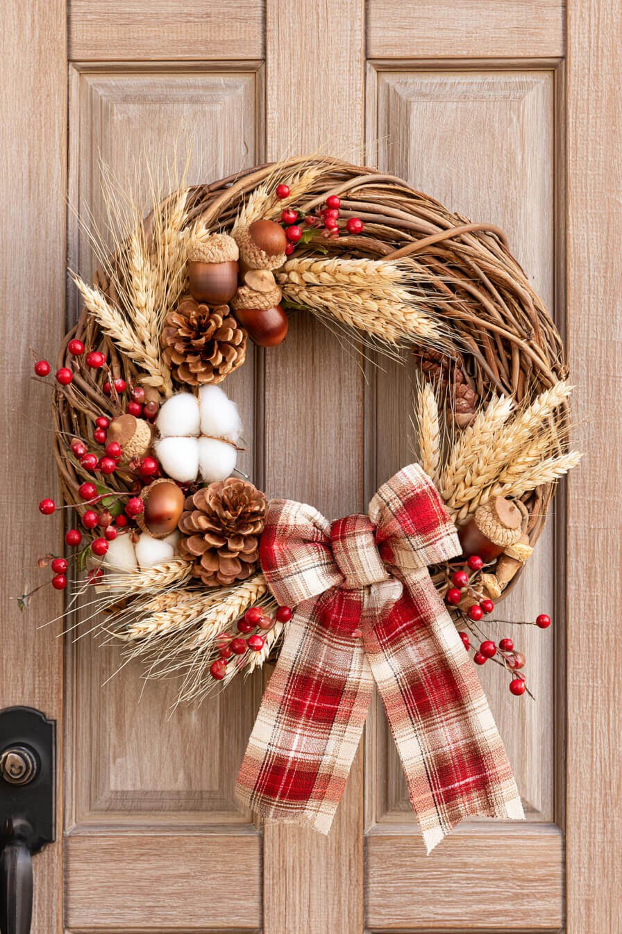 27 Modern Fall Wreaths For Stylish Homes
