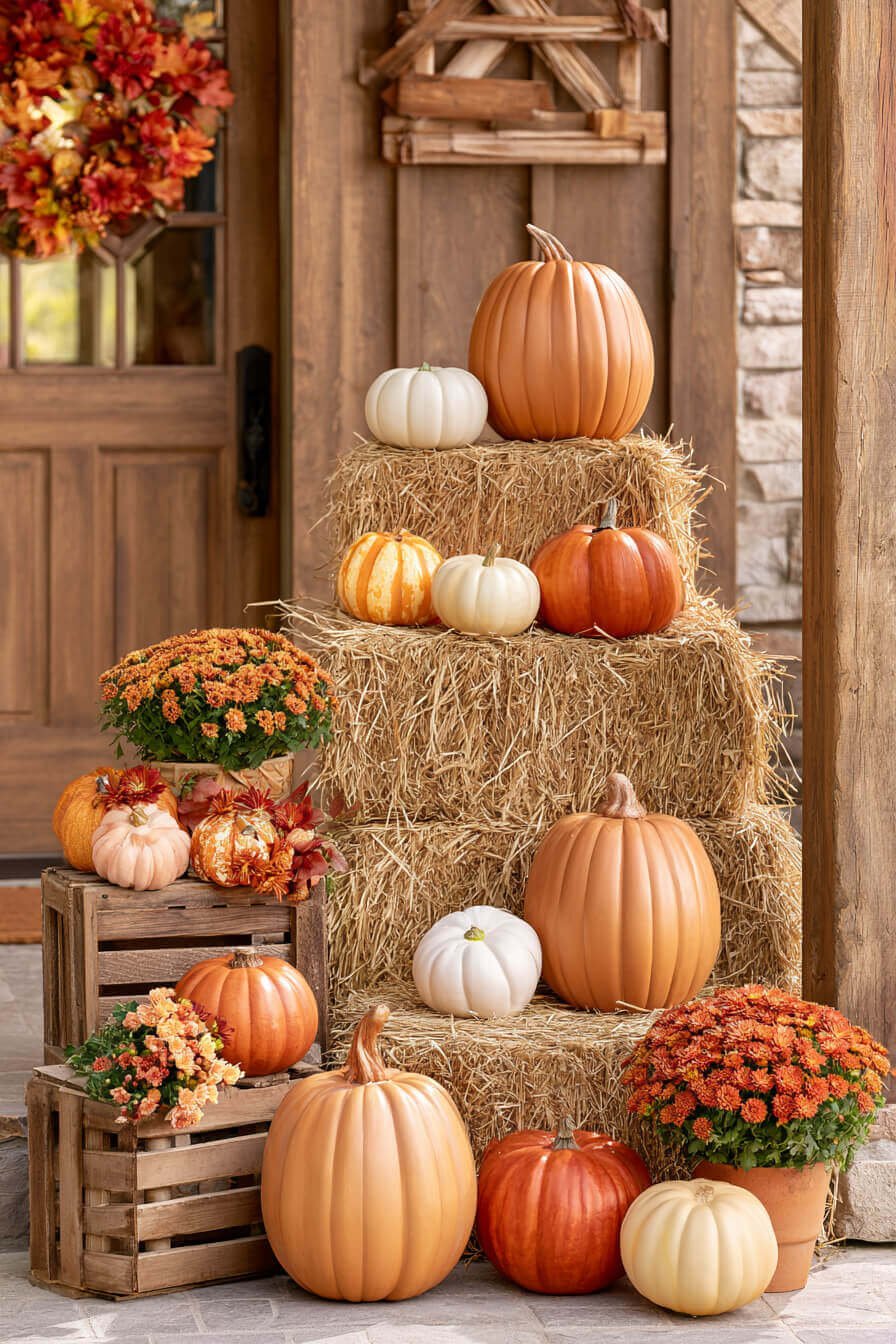 27 Beautiful Autumn Front Porch Decor Ideas