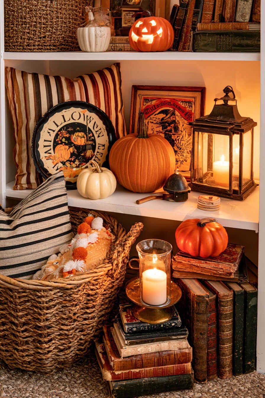 27 Enchanting Vintage Halloween Decorating Ideas