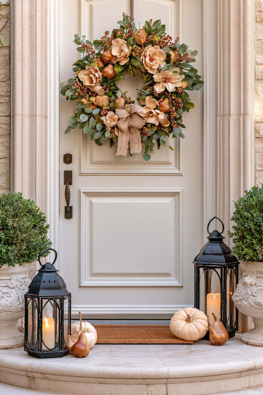 27 Modern Fall Wreaths For Stylish Homes