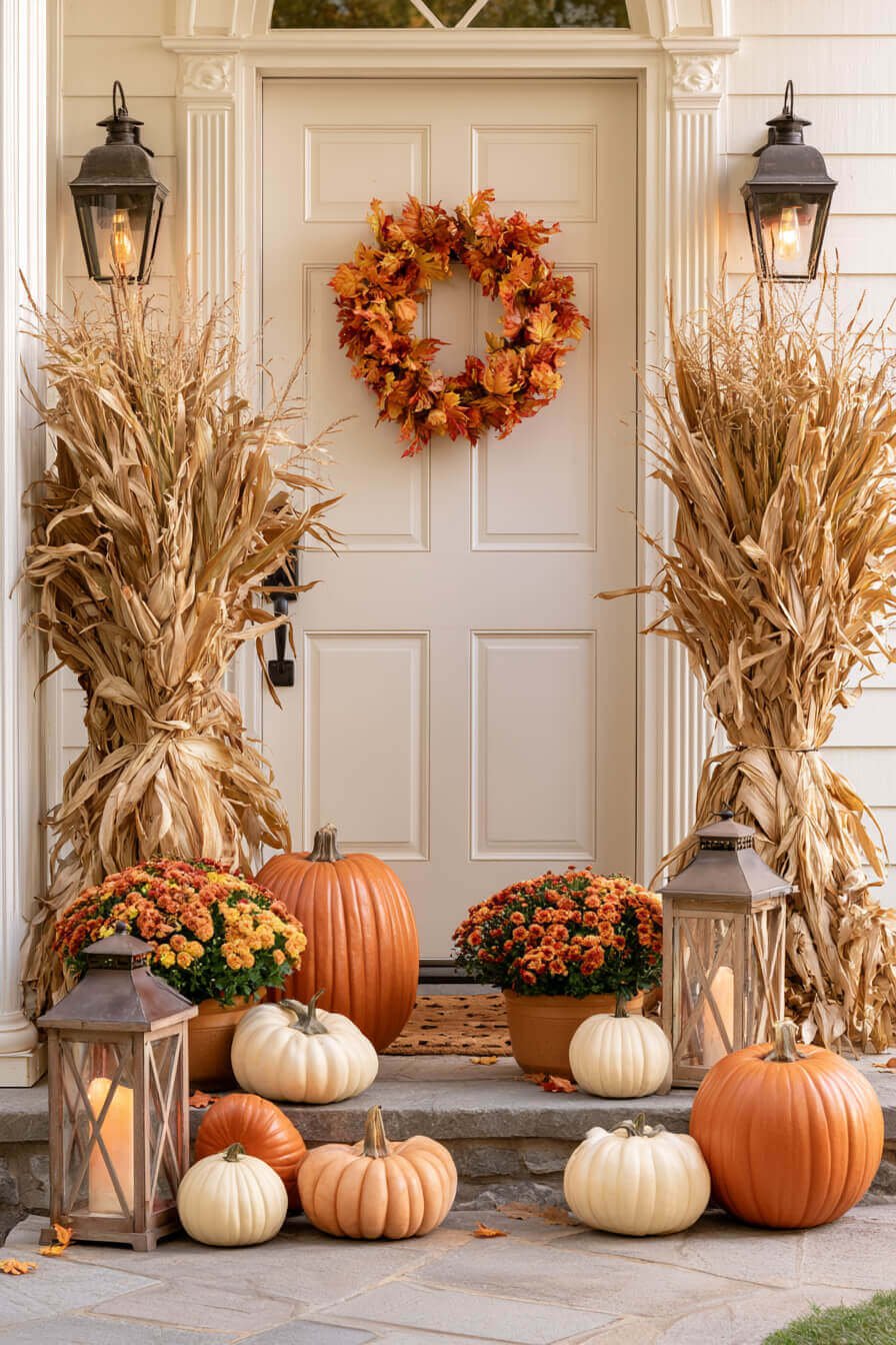 27 Beautiful Autumn Front Porch Decor Ideas