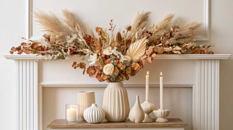 27 Cozy Fall Garland Mantel Ideas