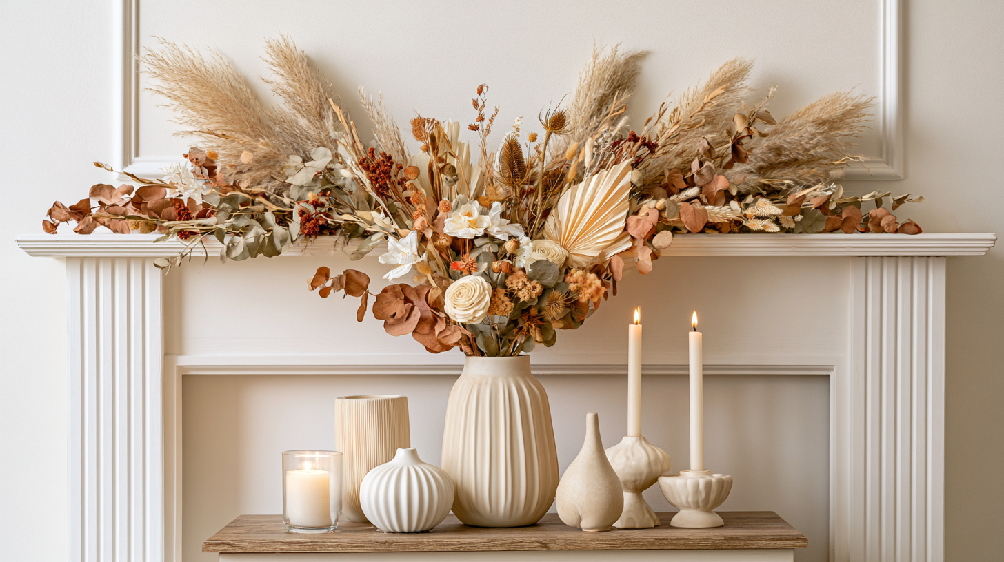27 Cozy Fall Garland Mantel Ideas