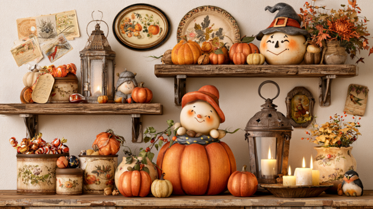 27 Enchanting Vintage Halloween Decorating Ideas