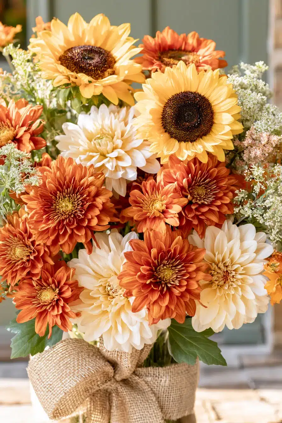 27 Gorgeous Fall Front Door Wreaths for a Warm Autumn Welcome