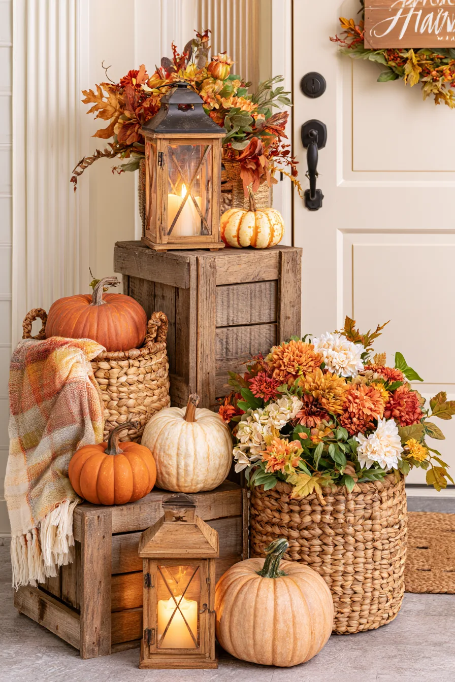 27 Outdoor Fall Decorations That Create a Warm Seasonal Welcome