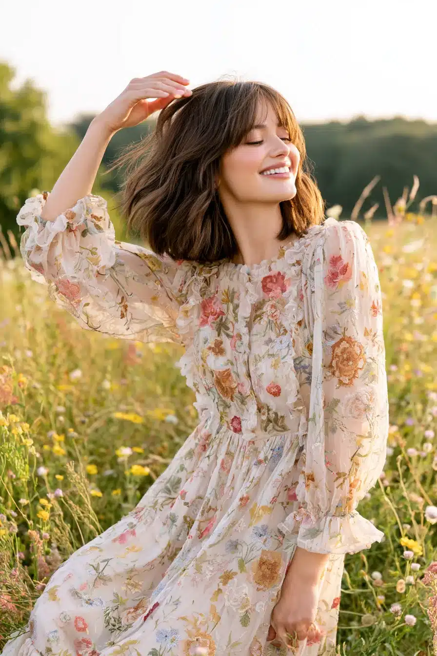 27 Charming Short Cottagecore Hairstyles for a Dreamy Romantic Look