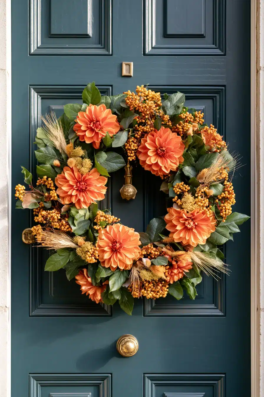 27 Beautiful Fall Wreaths for a Warm and Welcoming Autumn Front Door