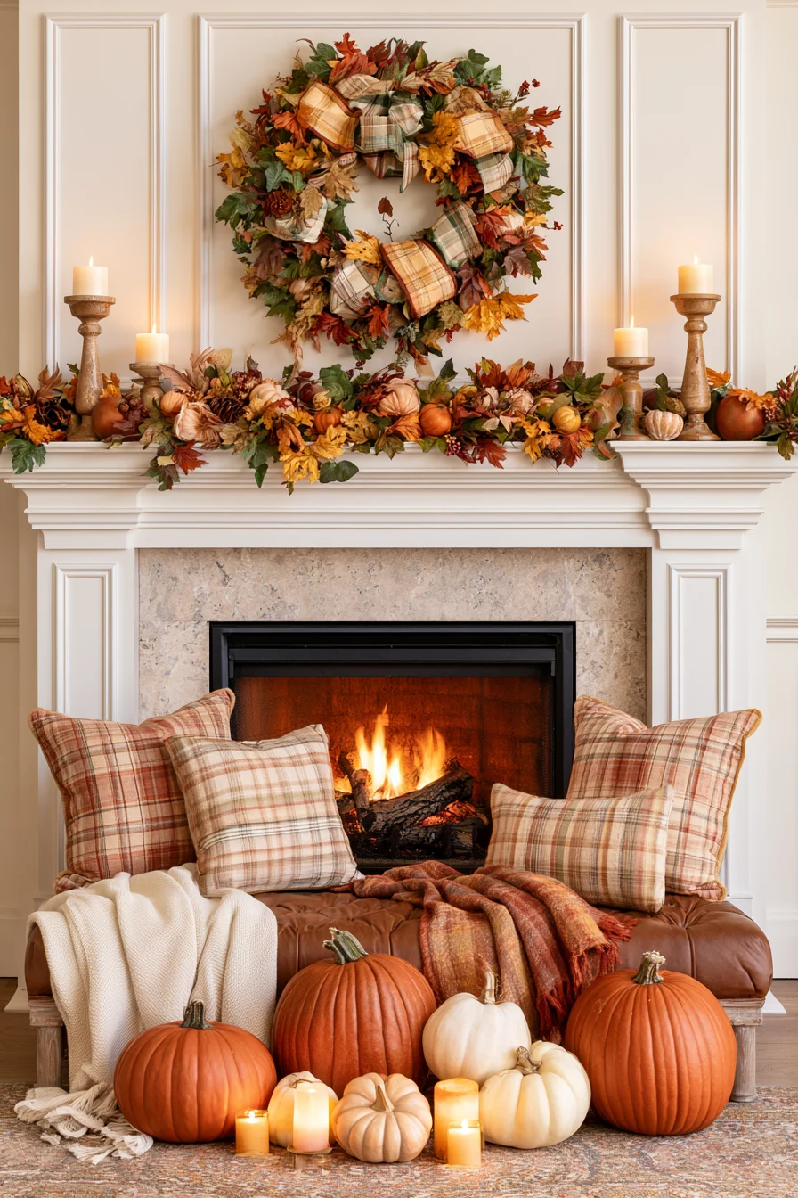27 Autumn Fireplace Decor Ideas for a Warm Cozy Home