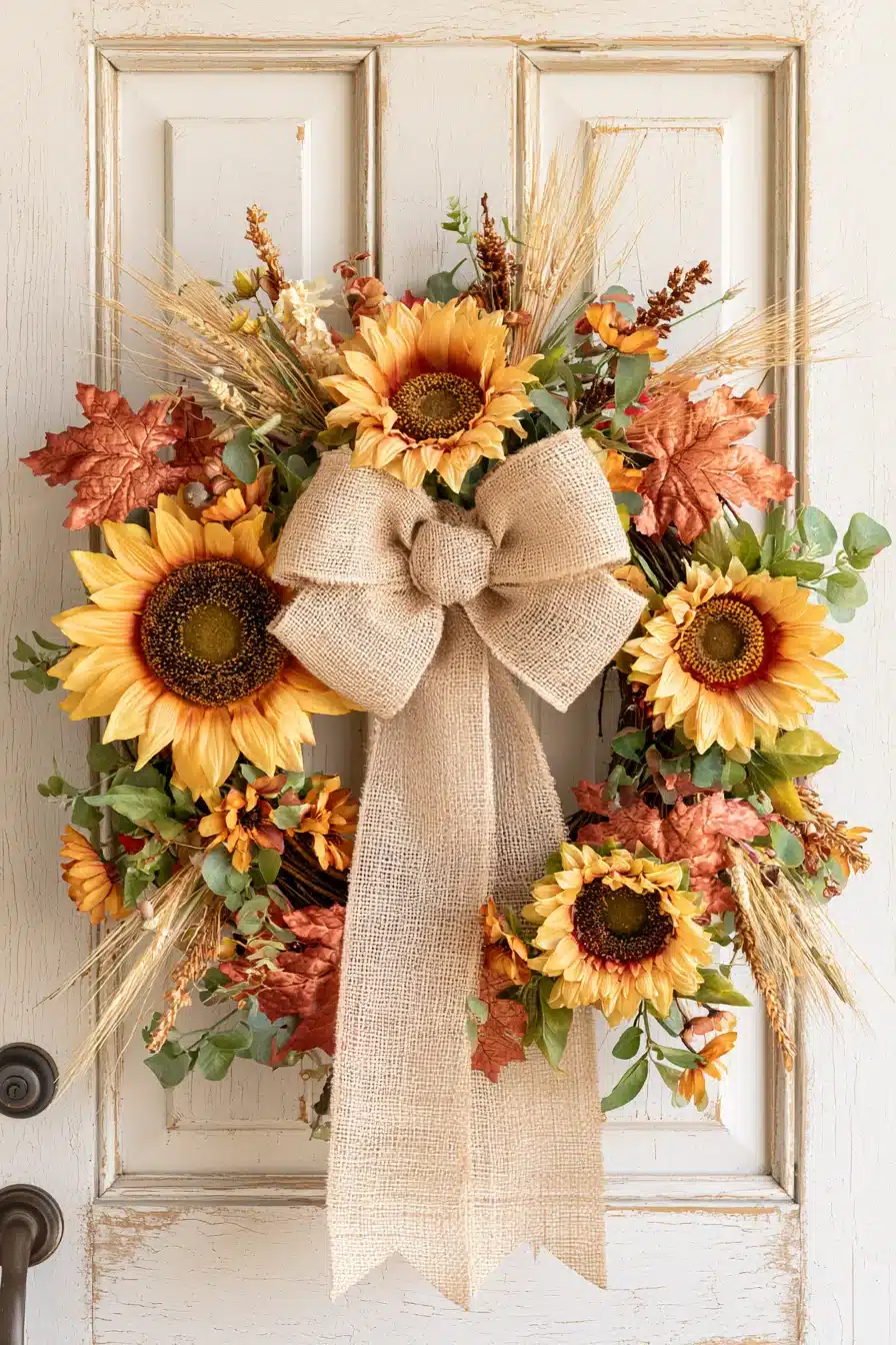 27 Beautiful Fall Wreaths for a Warm and Welcoming Autumn Front Door