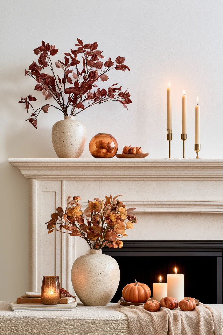27 Autumn Fireplace Decor Ideas for a Warm Cozy Home