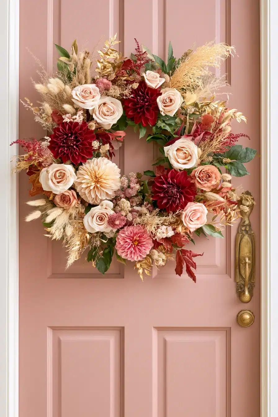 27 Beautiful Fall Wreaths for a Warm and Welcoming Autumn Front Door