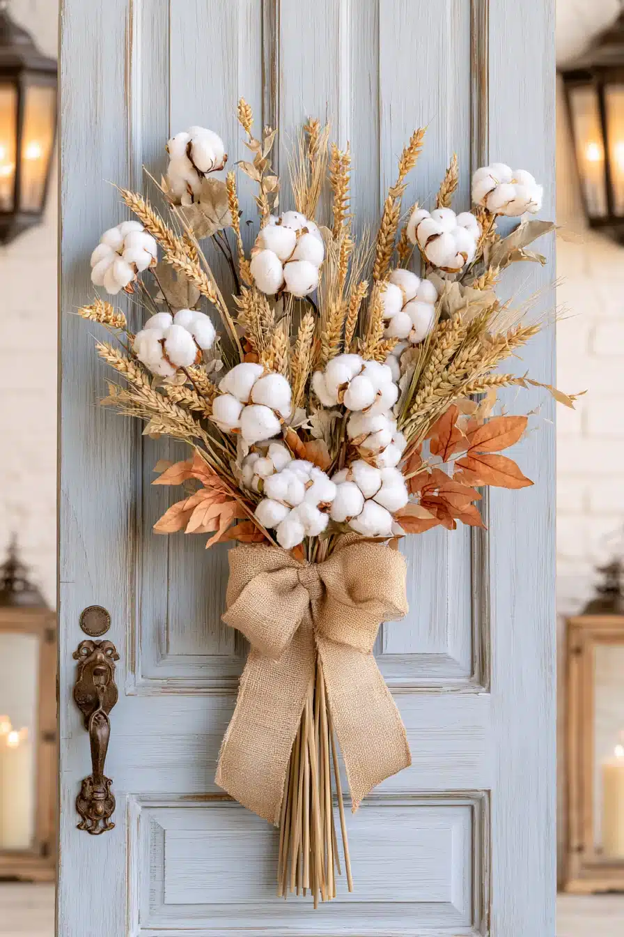 27 Gorgeous Fall Front Door Wreaths for a Warm Autumn Welcome