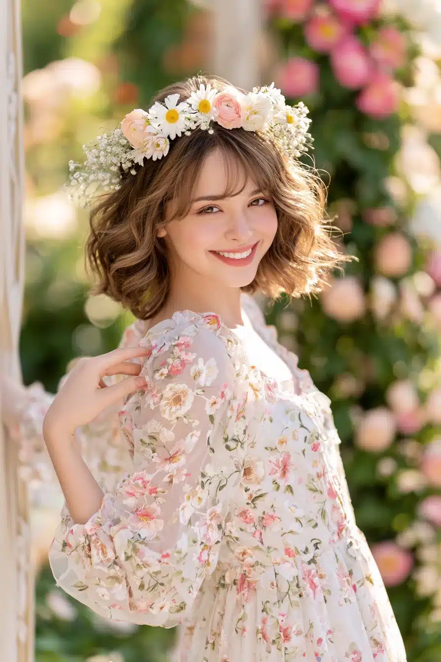 27 Charming Short Cottagecore Hairstyles for a Dreamy Romantic Look