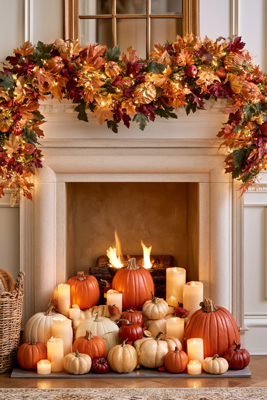27 Autumn Fireplace Decor Ideas for a Warm Cozy Home