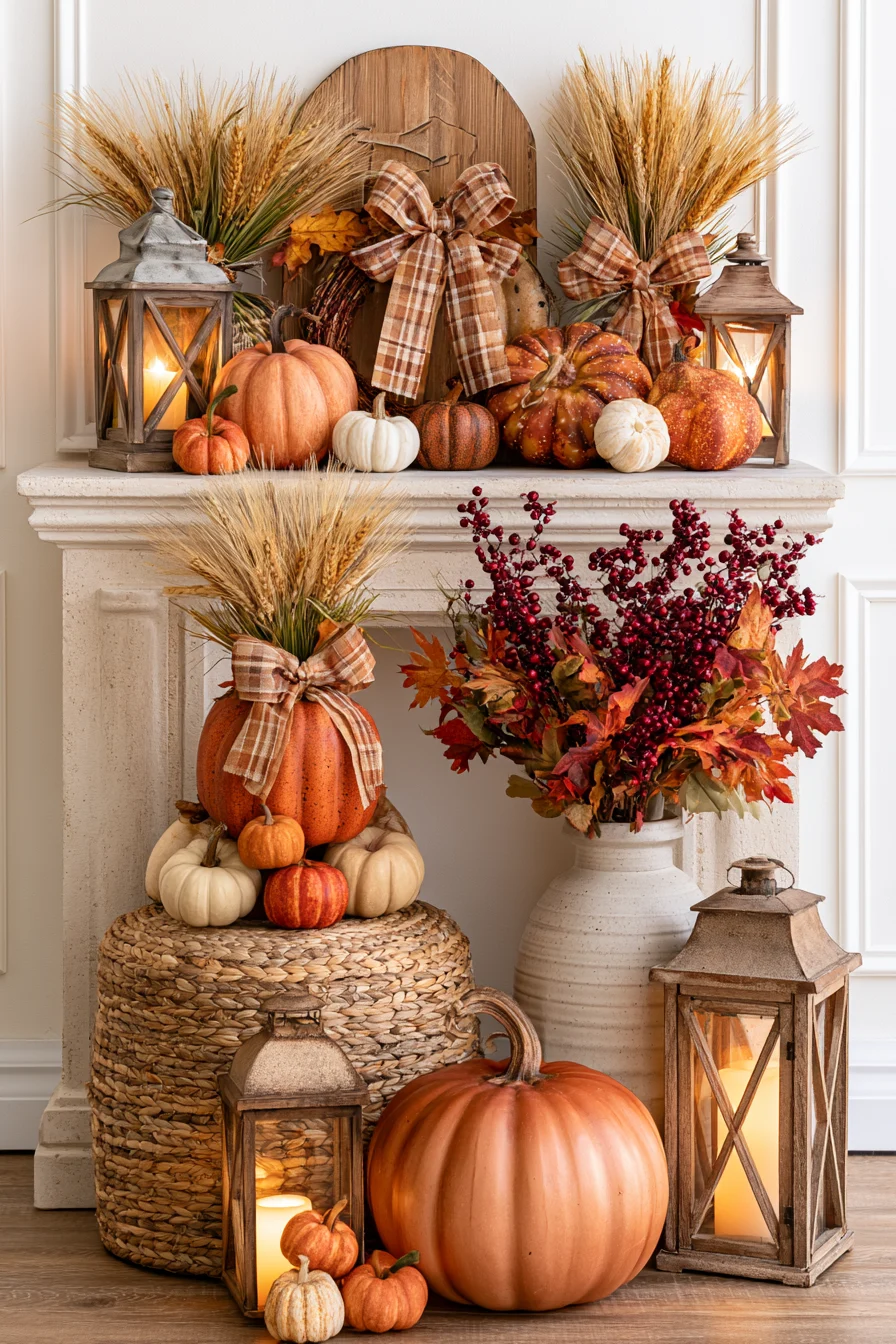 27 Autumn Fireplace Decor Ideas for a Warm Cozy Home