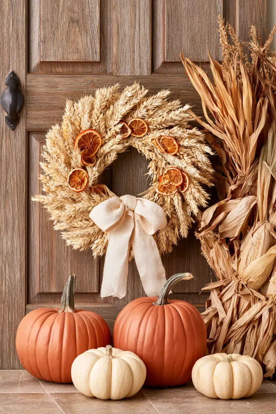 27 Beautiful Fall Wreaths for a Warm and Welcoming Autumn Front Door
