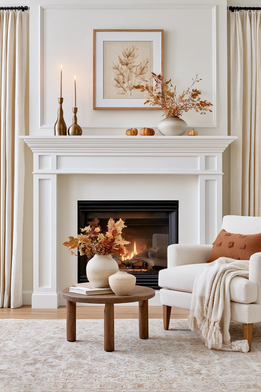 27 Autumn Fireplace Decor Ideas for a Warm Cozy Home