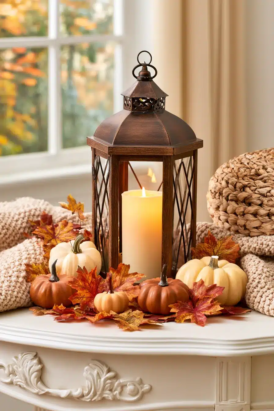 27 Cozy Fall Lantern Decor Ideas To Brighten Your Home This Autumn