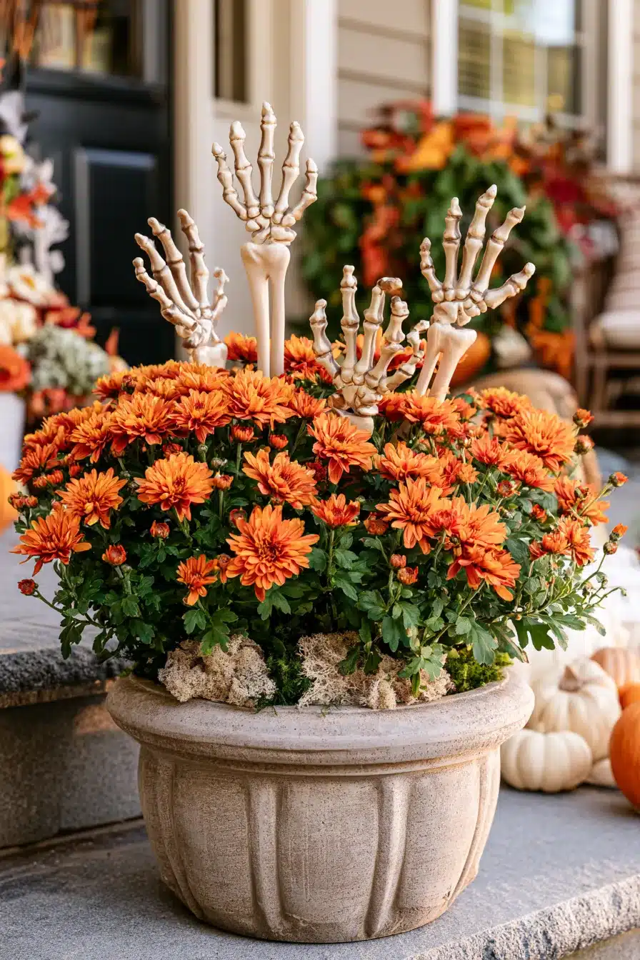 27 Spooky Halloween Planter Ideas for a Festive Front Porch
