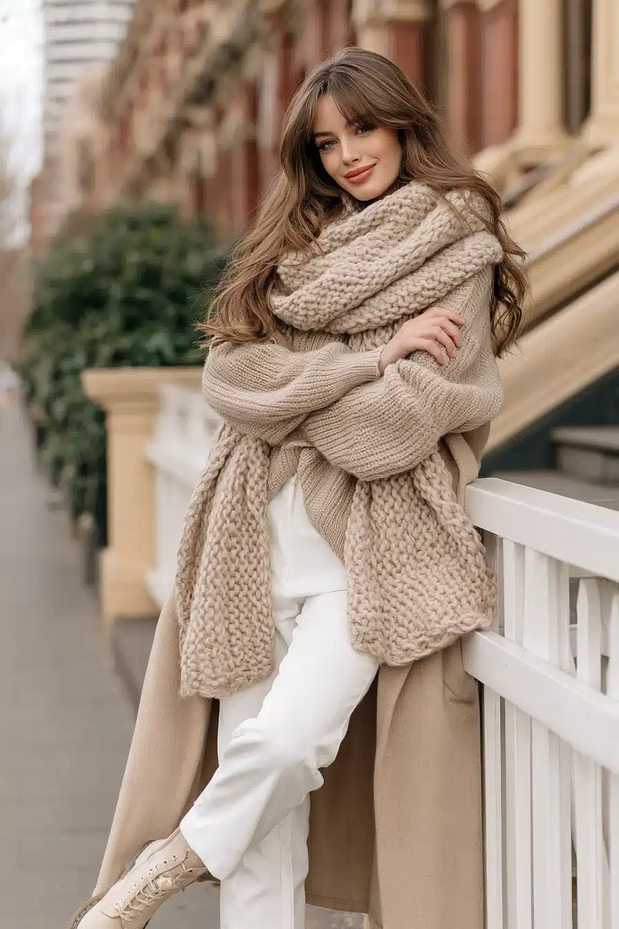 27 Cozy Winter Outfits With Scarves That Look Effortlessly Stylish