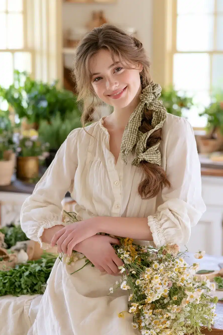 27 Dreamy Cottagecore Aesthetic Hairstyles for a Romantic Natural Look
