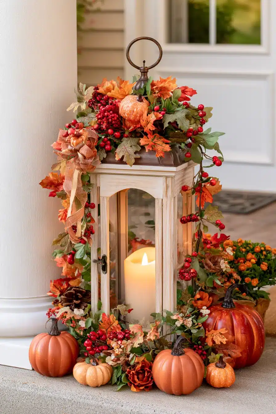 27 Cozy Fall Lantern Decor Ideas To Brighten Your Home This Autumn
