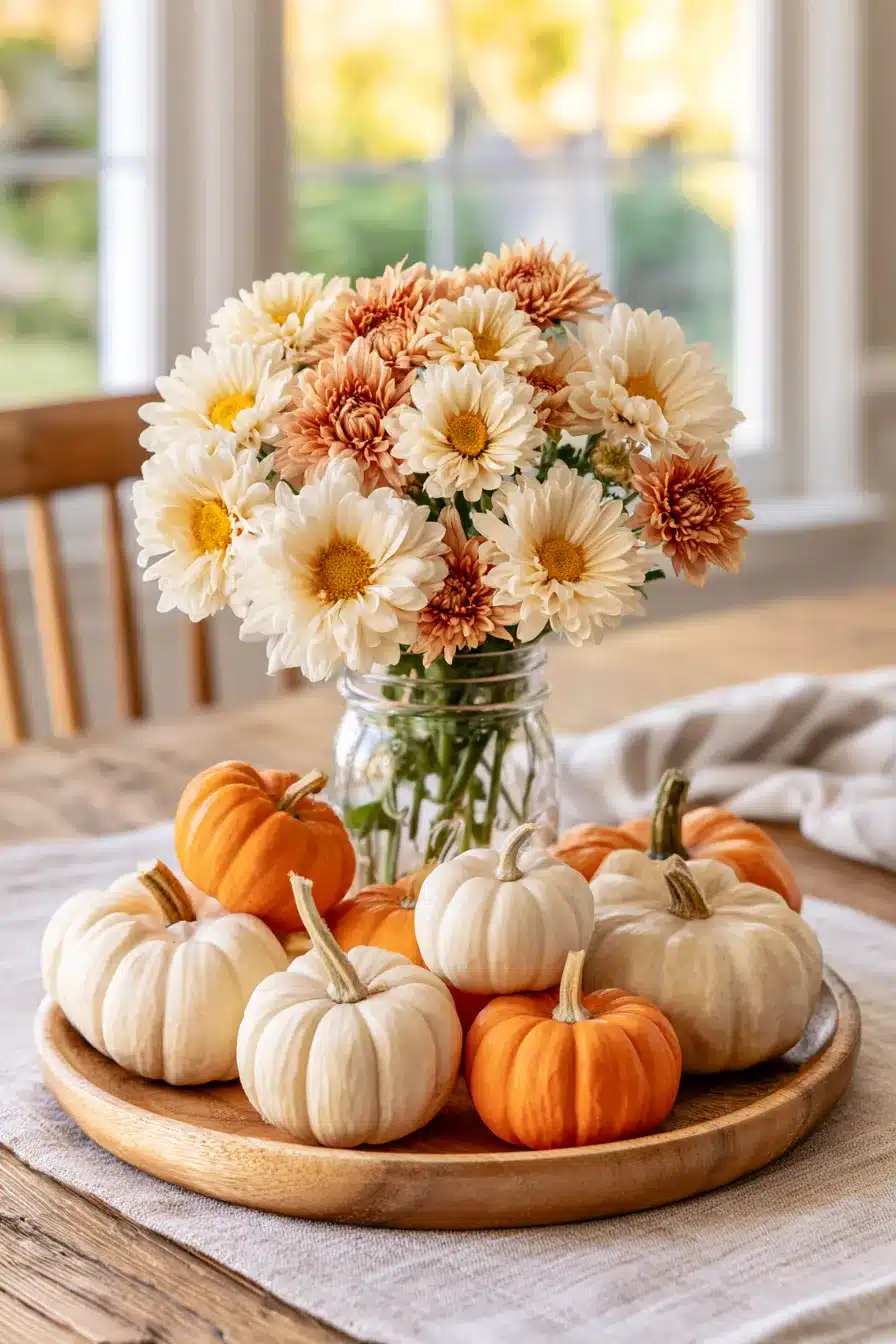 27 Cozy Fall Mason Jar Centerpieces for a Beautiful Autumn Table