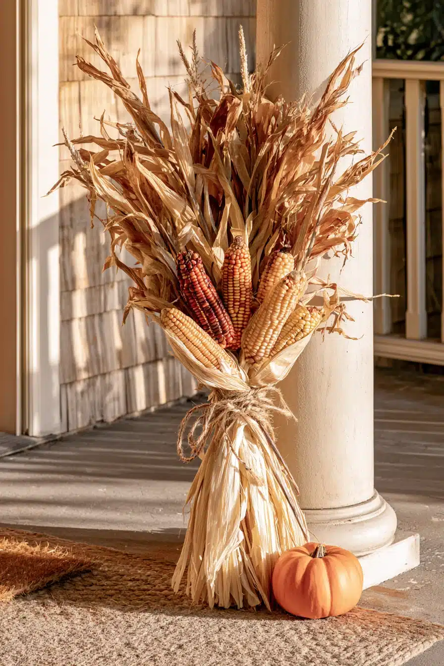 27 Cozy Small Porch Fall Decorating Ideas for a Warm Welcome
