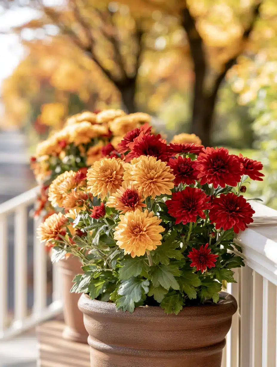 27 Gorgeous Mums Front Porch Ideas for a Colorful Fall Welcome