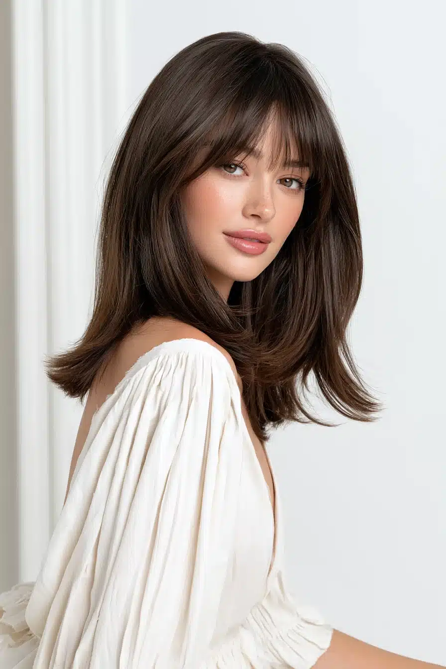27 Gorgeous Layered Hair With Bangs Ideas For A Fresh New Look