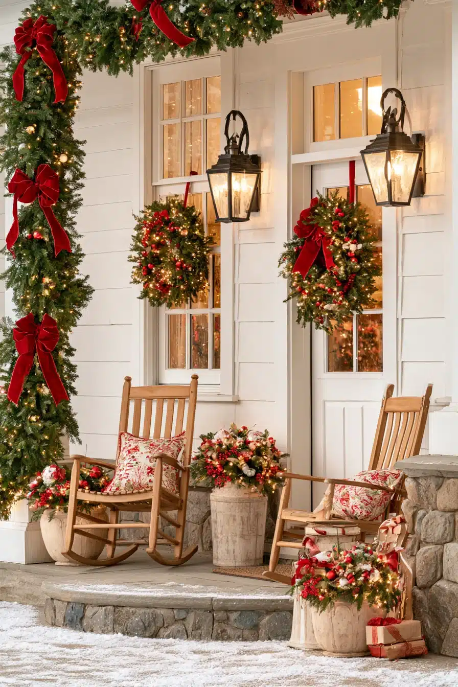 27 Magical Front Porch Christmas Decor Ideas For A Festive Welcome