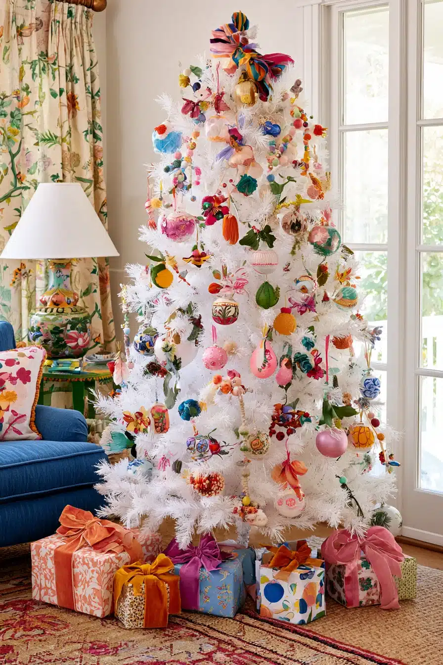 27 Magical White Christmas Tree Ideas For A Dreamy Holiday Home