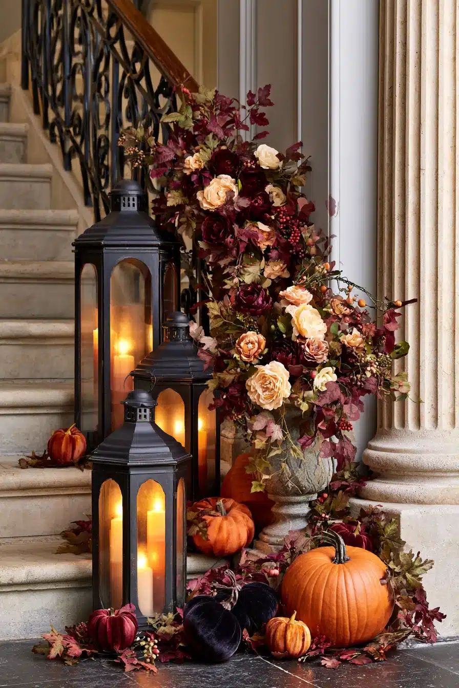 27 Cozy Fall Lantern Decor Ideas To Brighten Your Home This Autumn