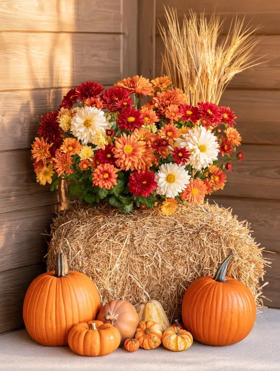 27 Gorgeous Mums Front Porch Ideas for a Colorful Fall Welcome