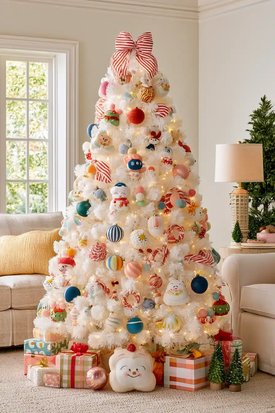 27 Magical White Christmas Tree Ideas For A Dreamy Holiday Home