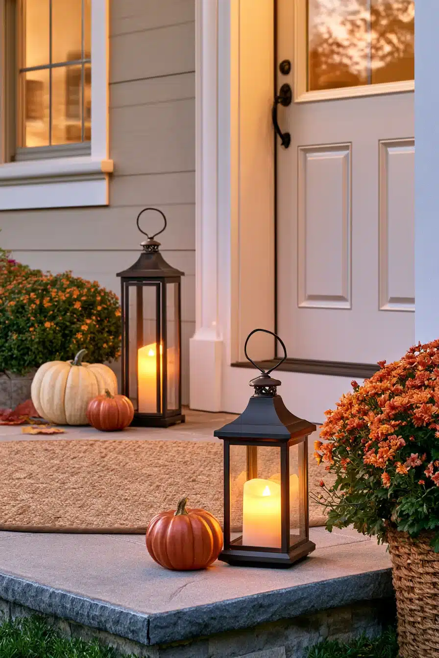 27 Cozy Small Porch Fall Decorating Ideas for a Warm Welcome