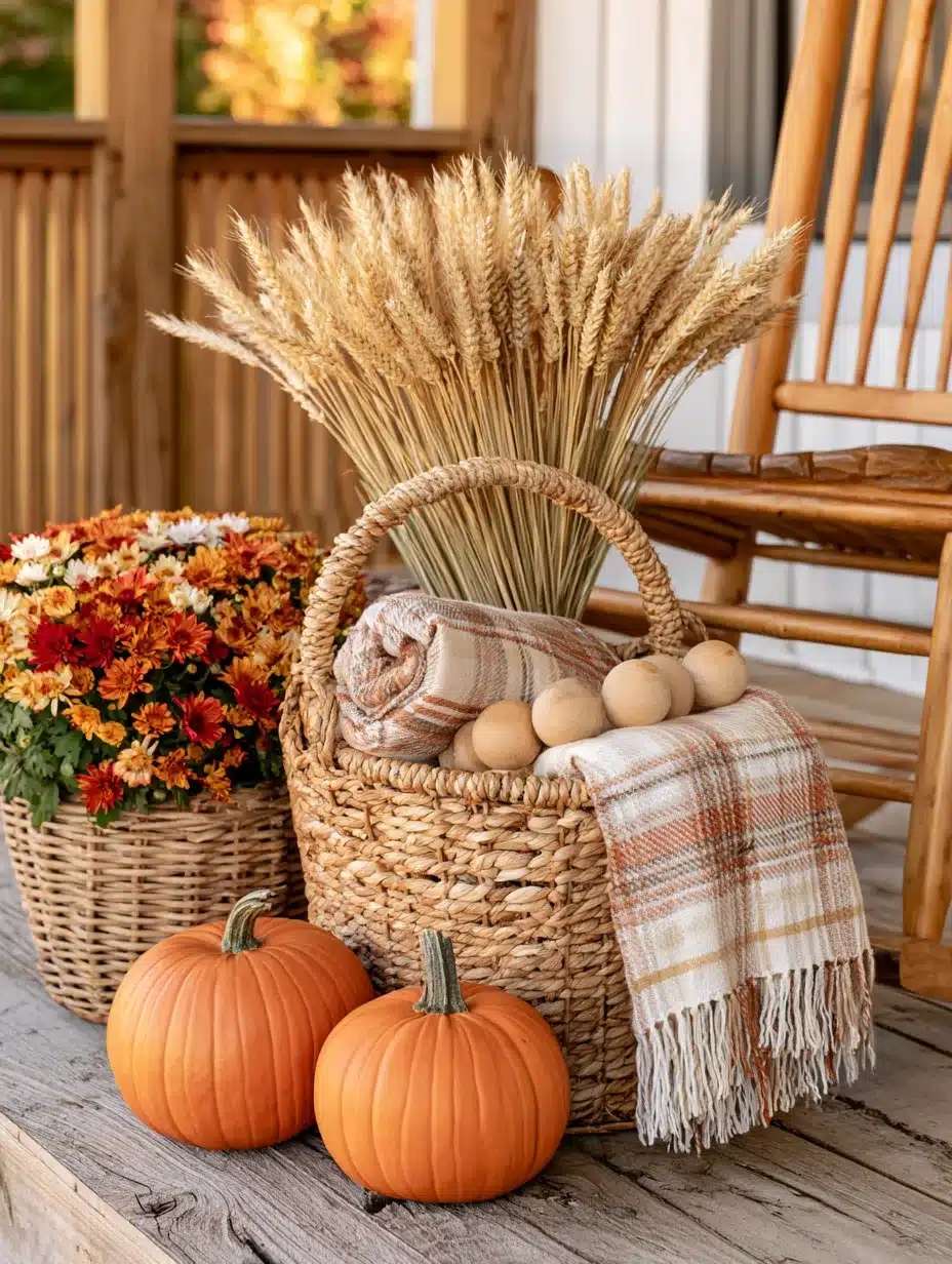 27 Cozy Fall Basket Ideas for a Warm Seasonal Home