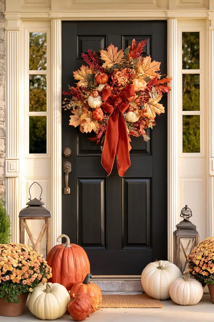 27 Easy DIY Fall Wreaths For A Warm And Welcoming Front Door