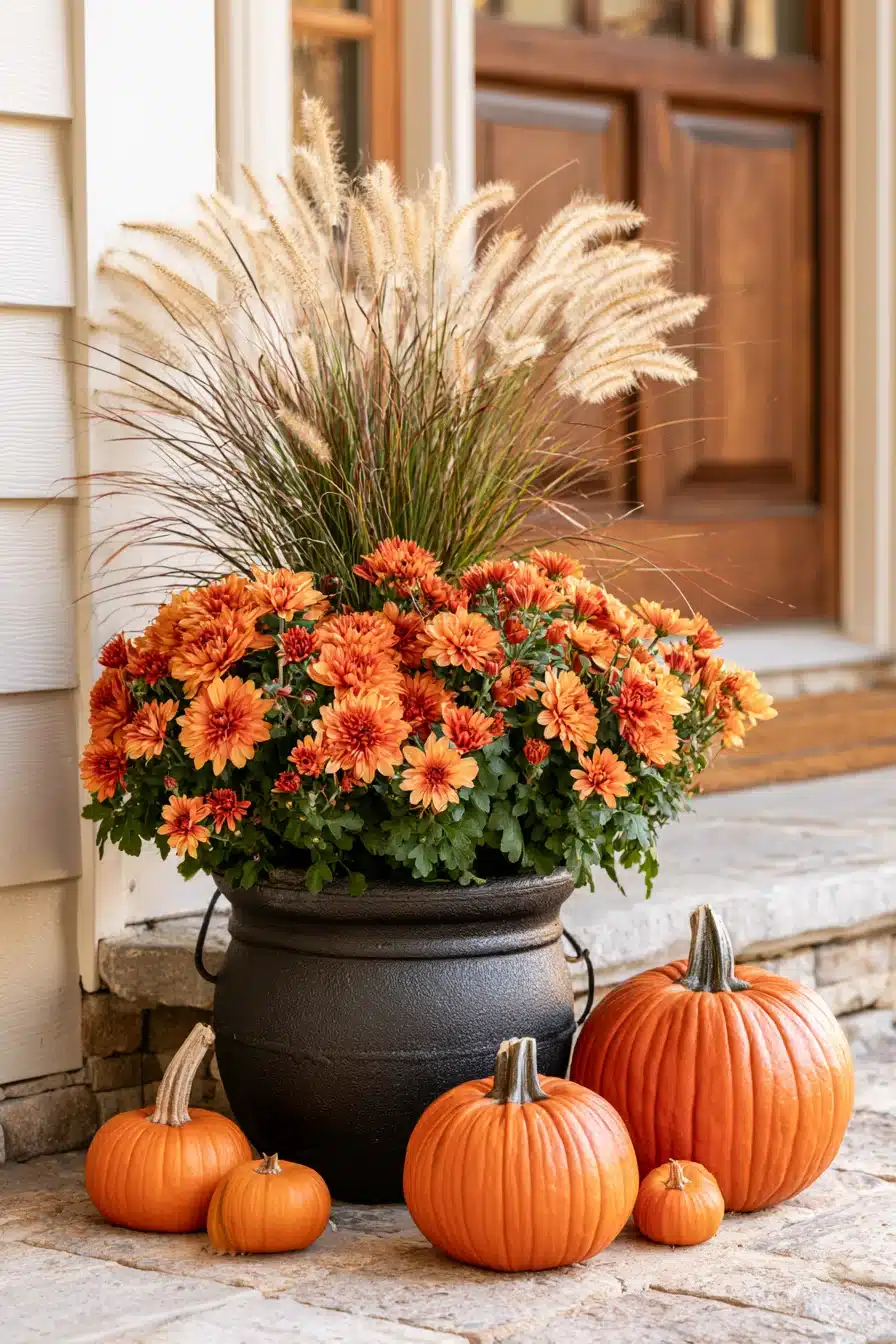 27 Spooky Halloween Planter Ideas for a Festive Front Porch