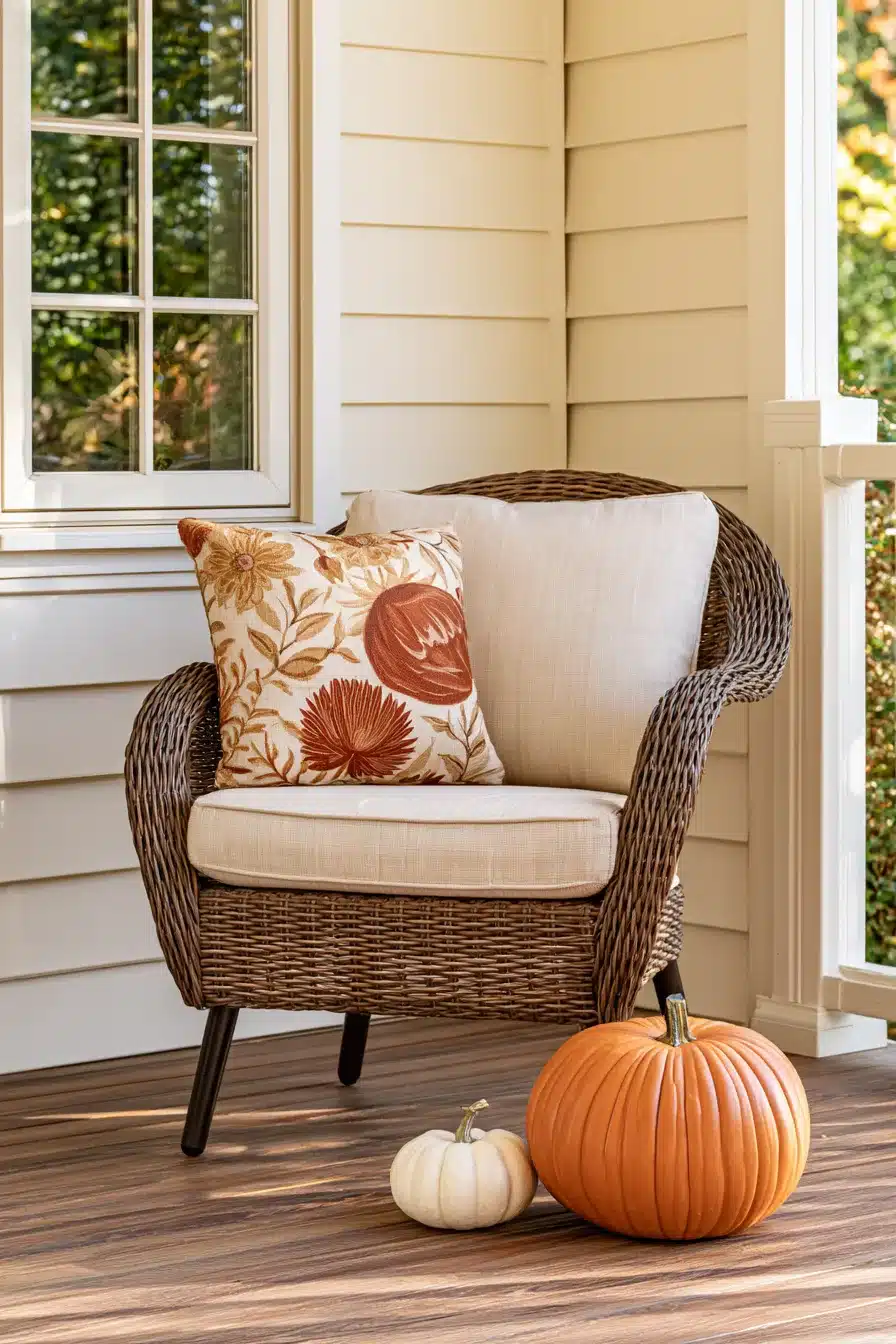 27 Cozy Small Porch Fall Decorating Ideas for a Warm Welcome