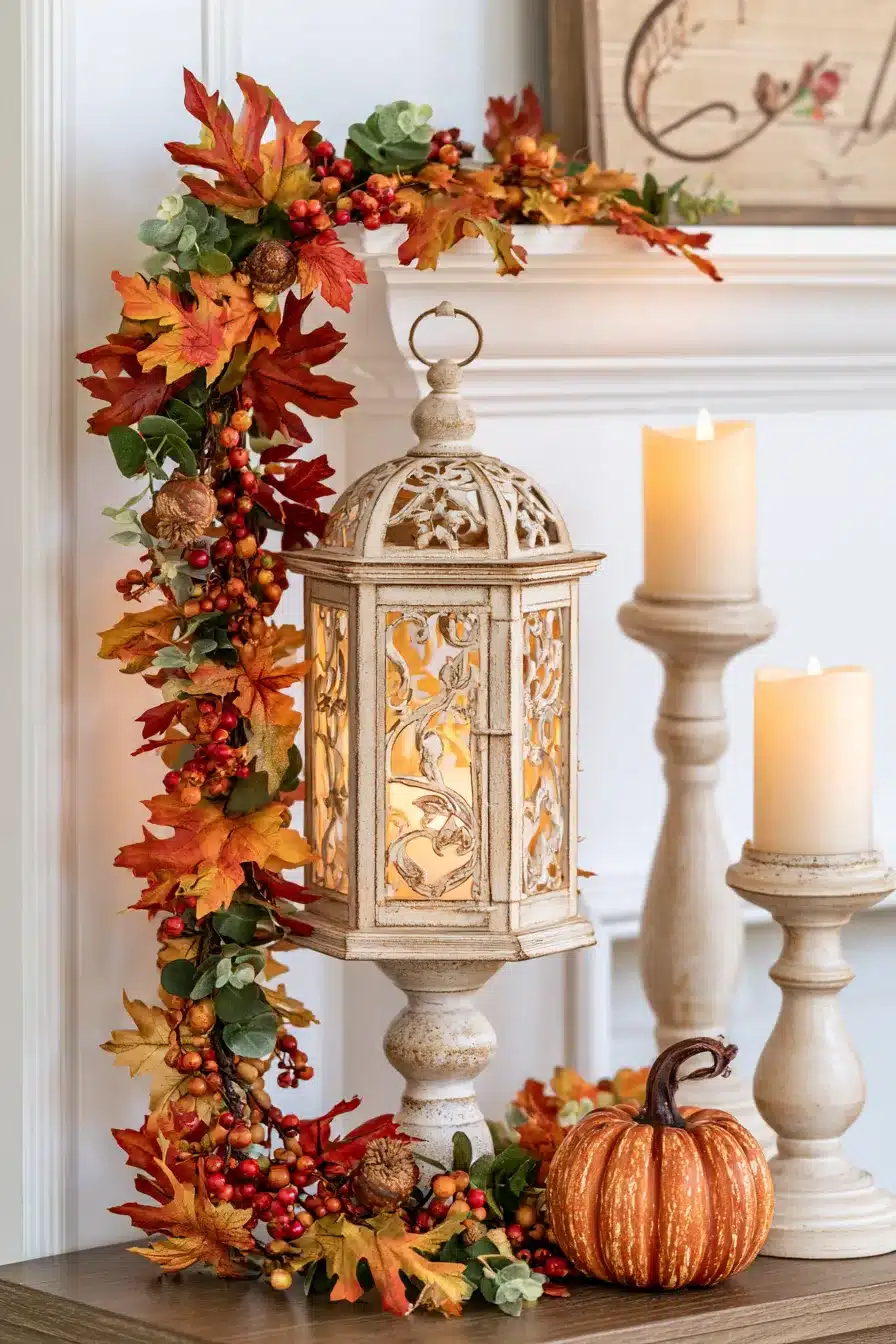 27 Cozy Fall Lantern Decor Ideas To Brighten Your Home This Autumn